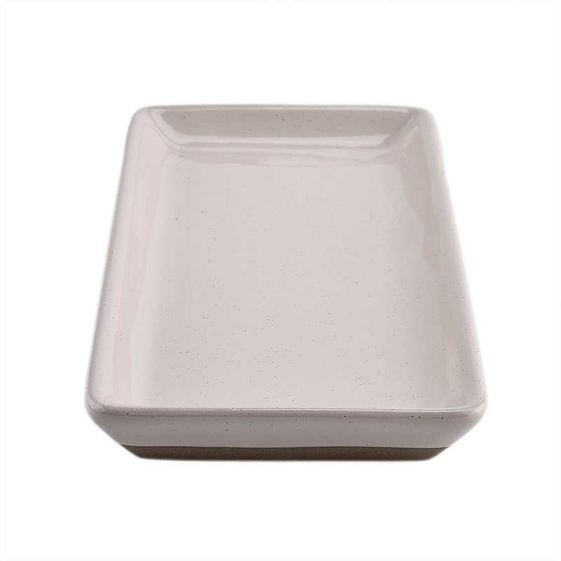 Cream Stoneware Tray - Home Decor & Gifts