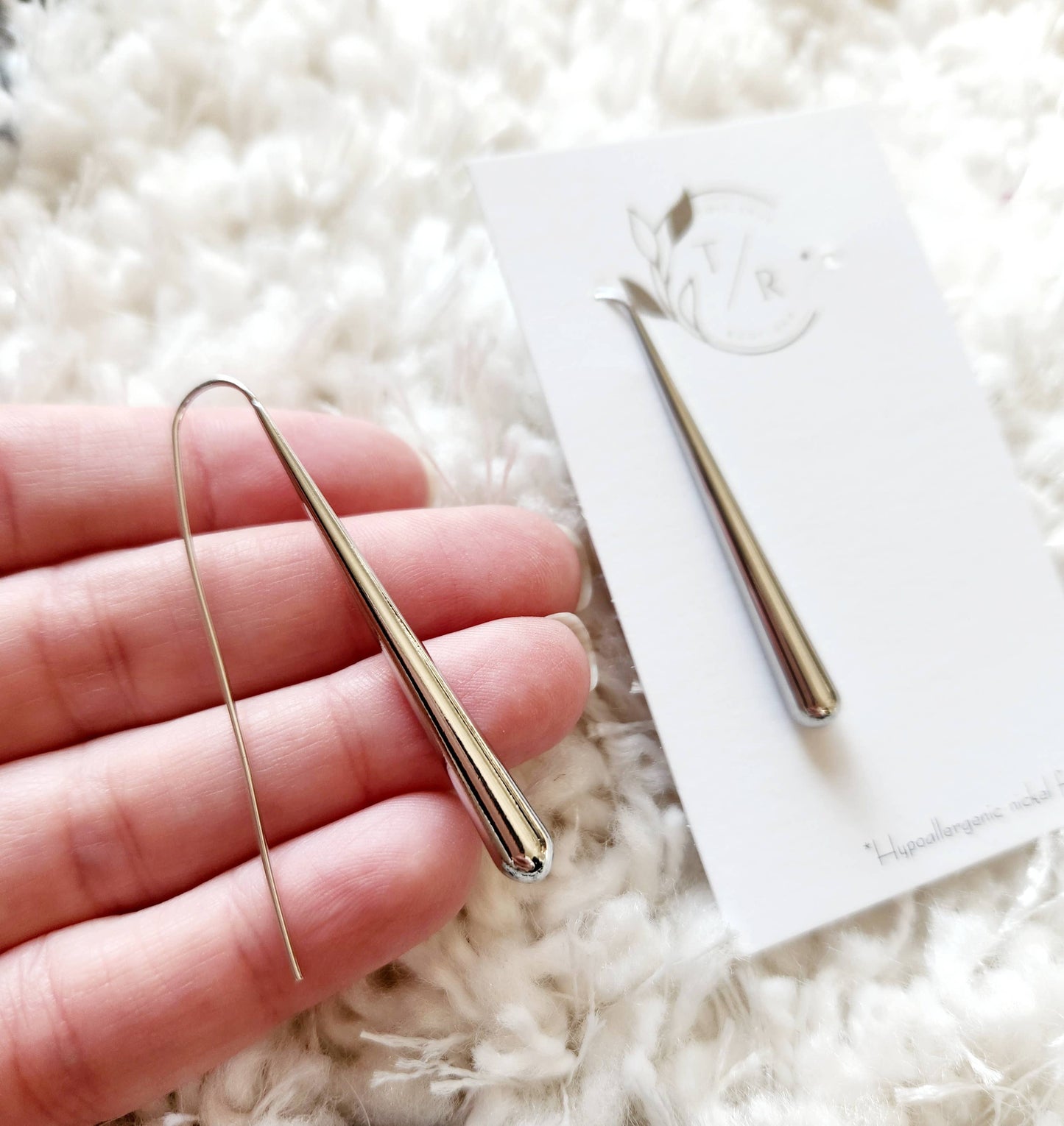 Waterdrop| Silver & Gold Minimalist Earring