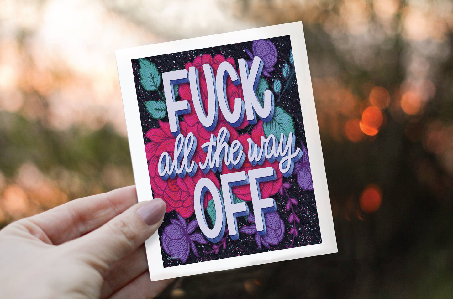 Greeting Card - Fuck All The Way Off - LHD-GC-105