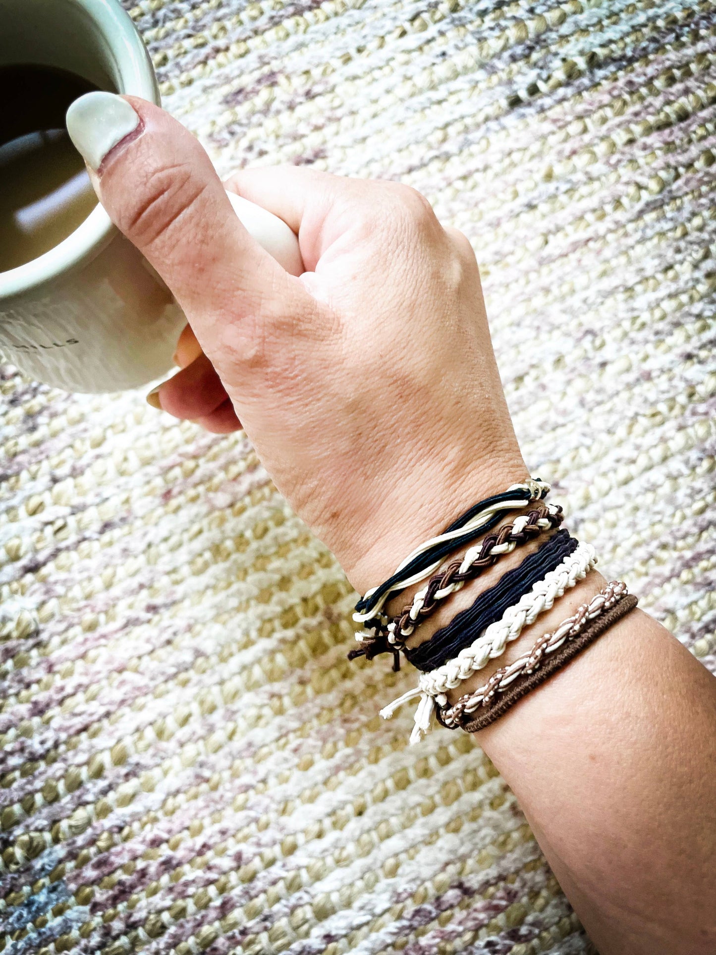 Boho Hair Ties on Kraft Card | Autumn