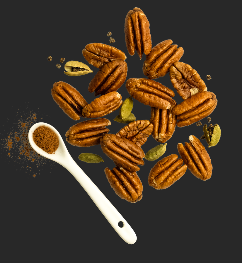 Chai Spice Pecans: Premium Roasted- 1.75 oz- Non-GMO