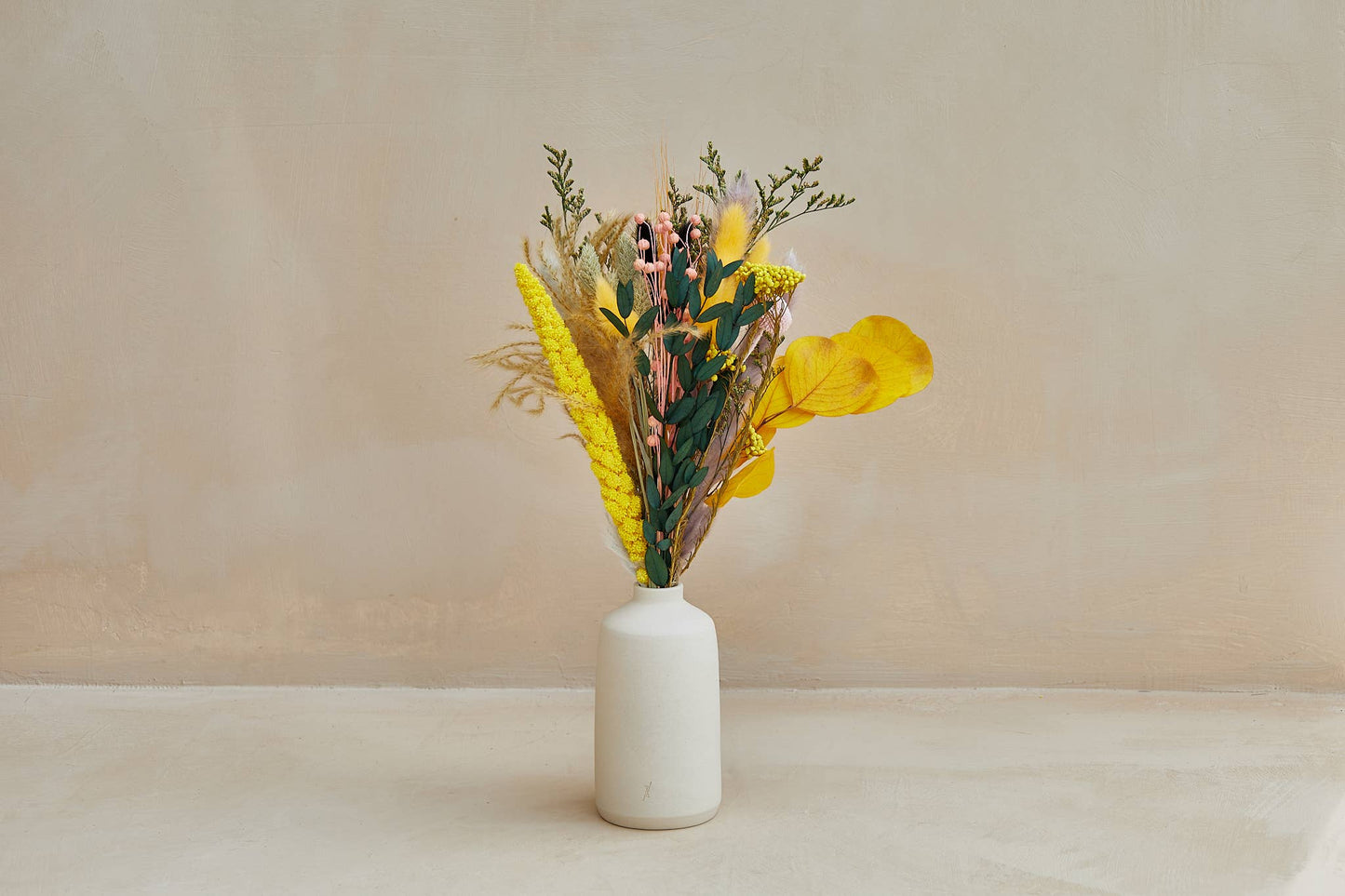 Small Dried Flower Bouquets - Yellow