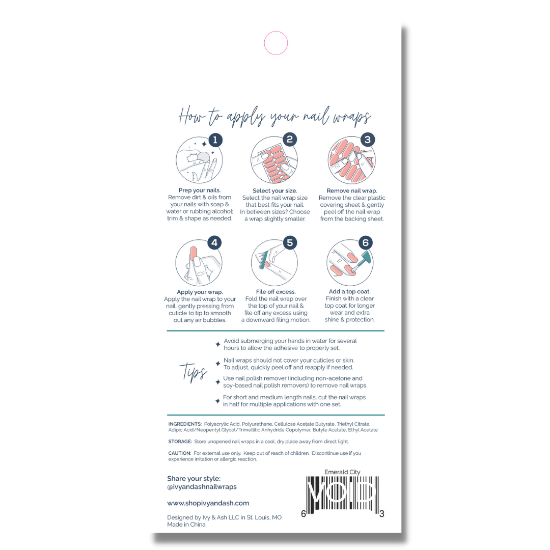 Pretty in Pink Shimmer | Light Baby Pink Glitter Nail Wraps