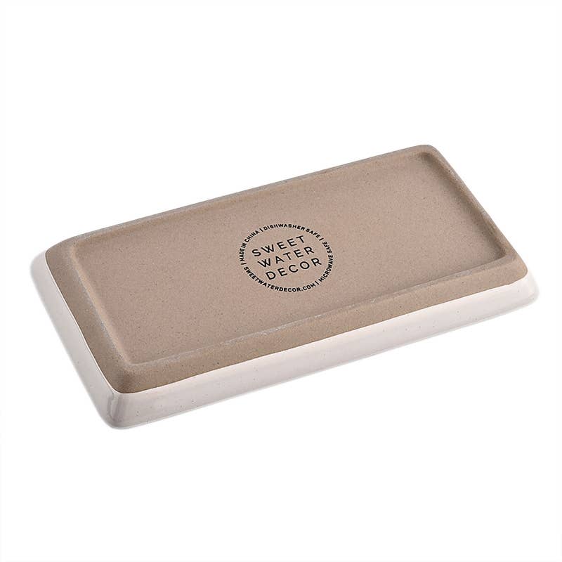 Cream Stoneware Tray - Home Decor & Gifts