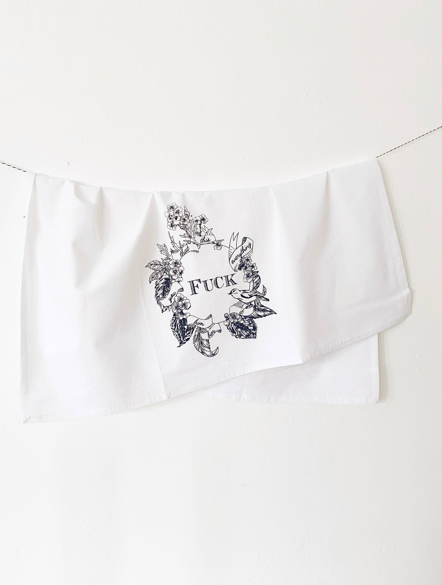Fuck Everything Funny Kitchen Towel
