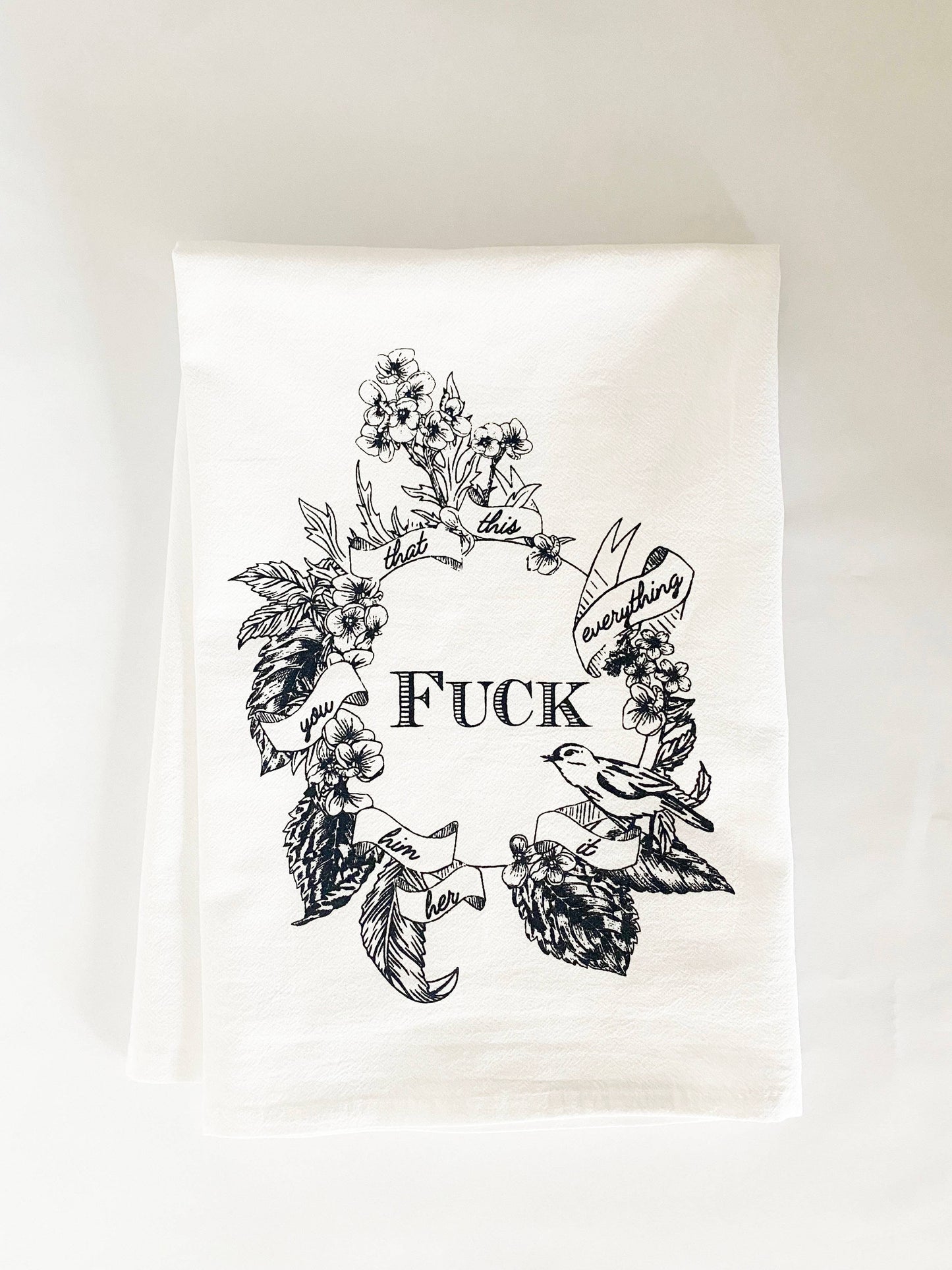 Fuck Everything Funny Kitchen Towel
