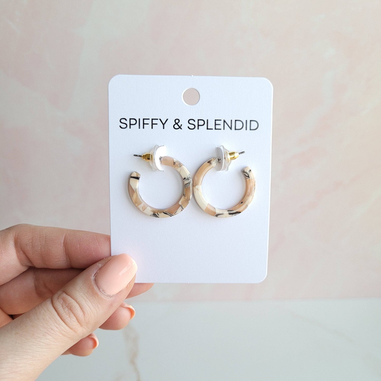Cam Mini Hoops - Sandstone // Jewelry, Earrings, Fall