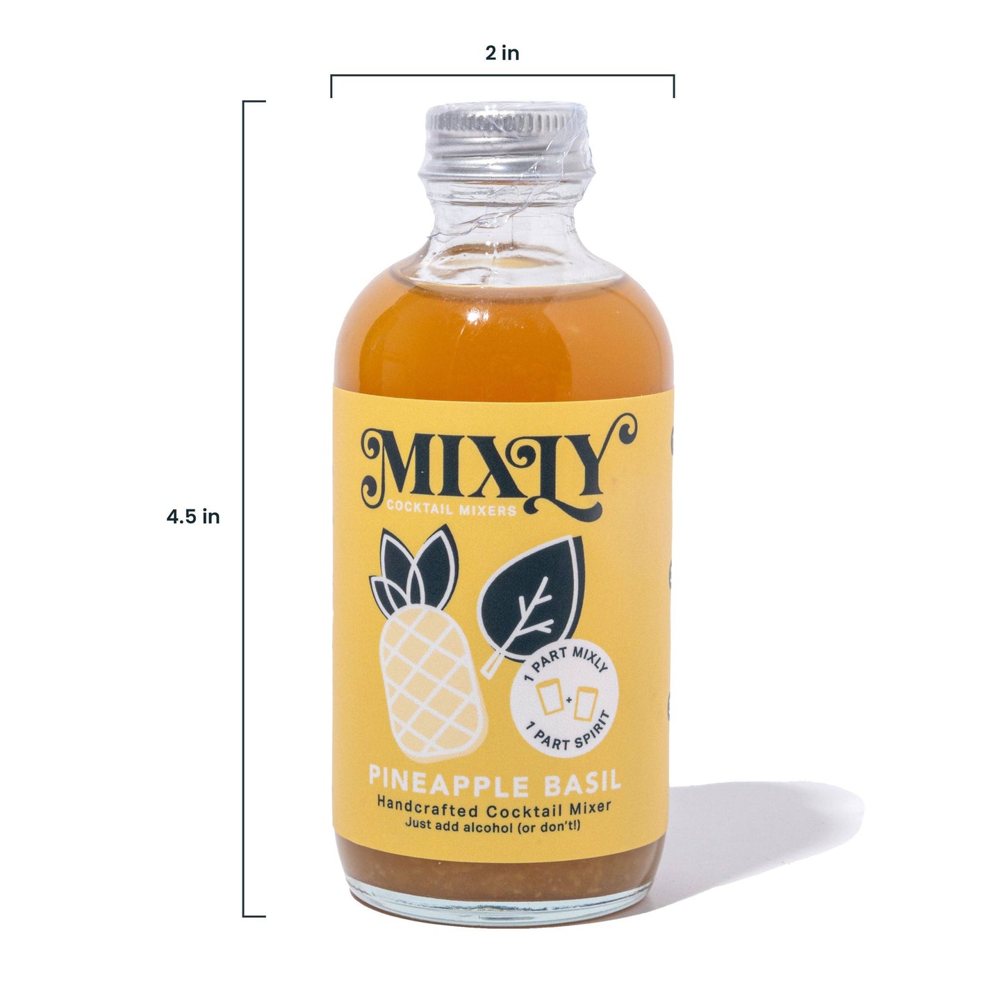 Pineapple Basil 4oz - Cocktail / Mocktail Beverage Mixer