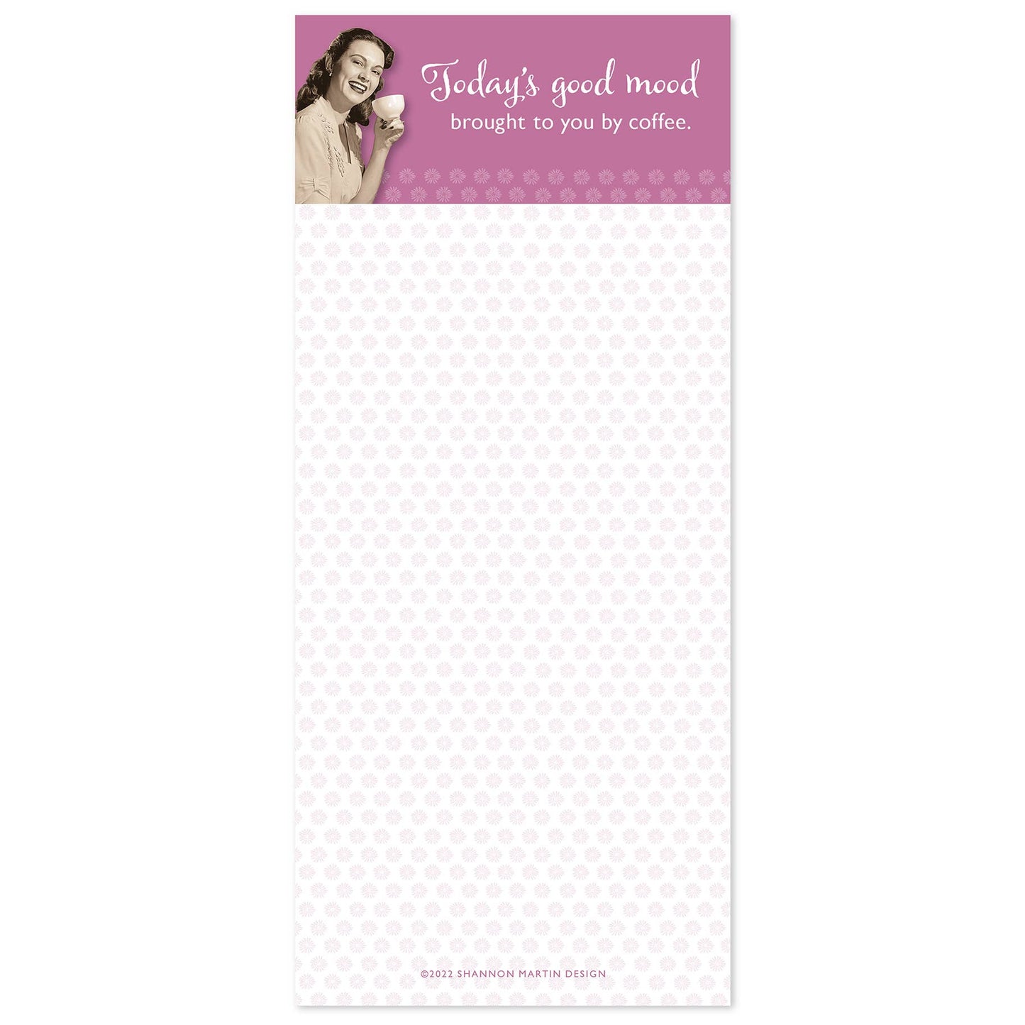 Good Mood By Coffee Magnetic List Pad