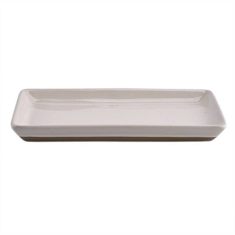 Cream Stoneware Tray - Home Decor & Gifts