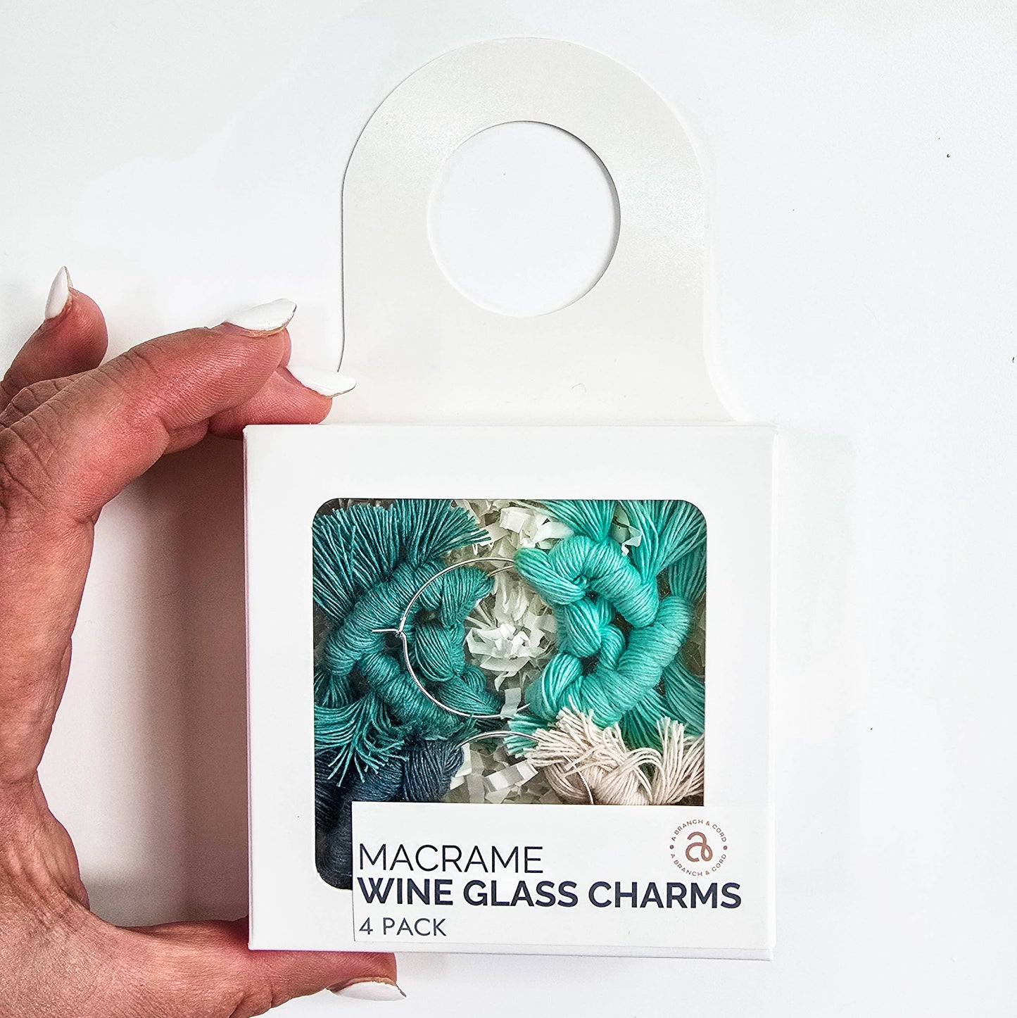 Macrame Wine Glass Charms/ Glass Tags/ Charm Set