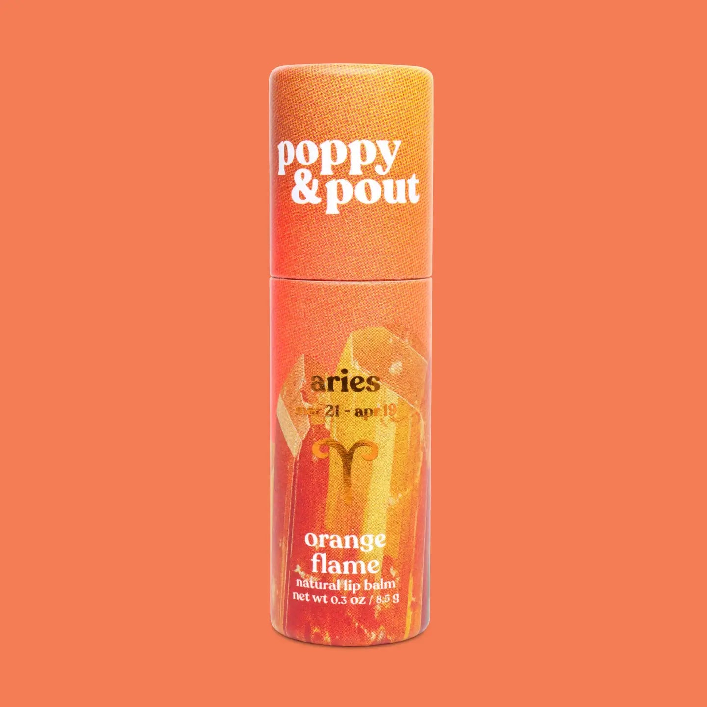 Lip Balm, Zodiac, Aries Orange Flame