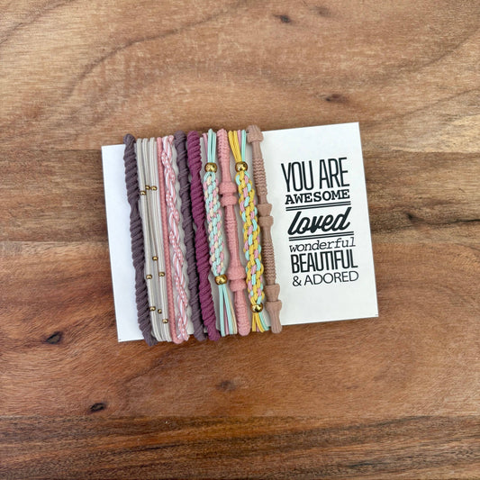 Boho Hair Ties | Pastels