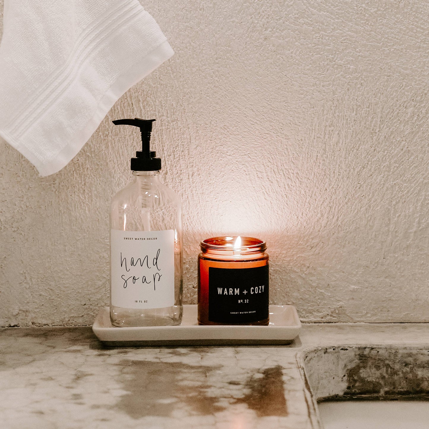 Cream Stoneware Tray - Home Decor & Gifts