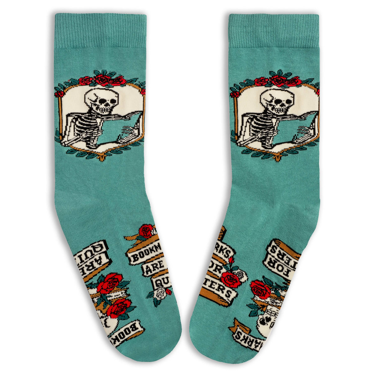 Bookmarks are for Quitters Book Socks Gift for Readers