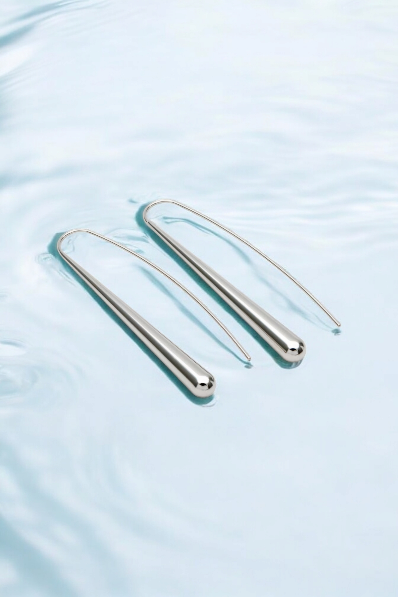 Waterdrop| Silver & Gold Minimalist Earring
