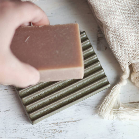 Soap Dish | Sage Green | handmade pottery