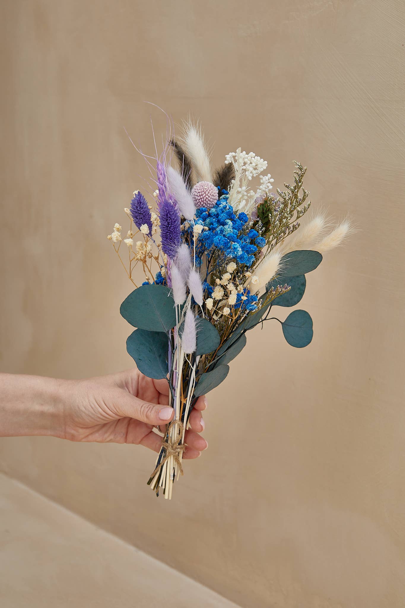 Small Dried Flower Bouquets - Blue