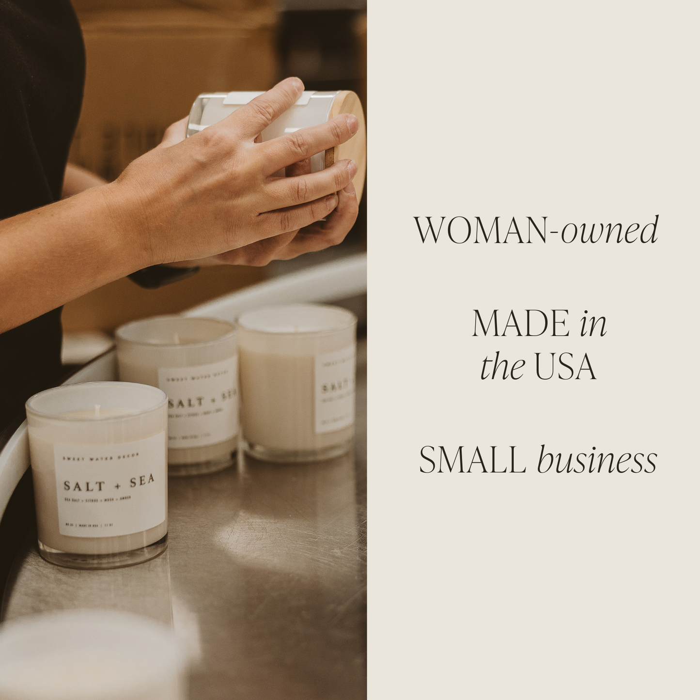 Coastal Lemon 11 oz Soy Candle - Home Decor & Gifts
