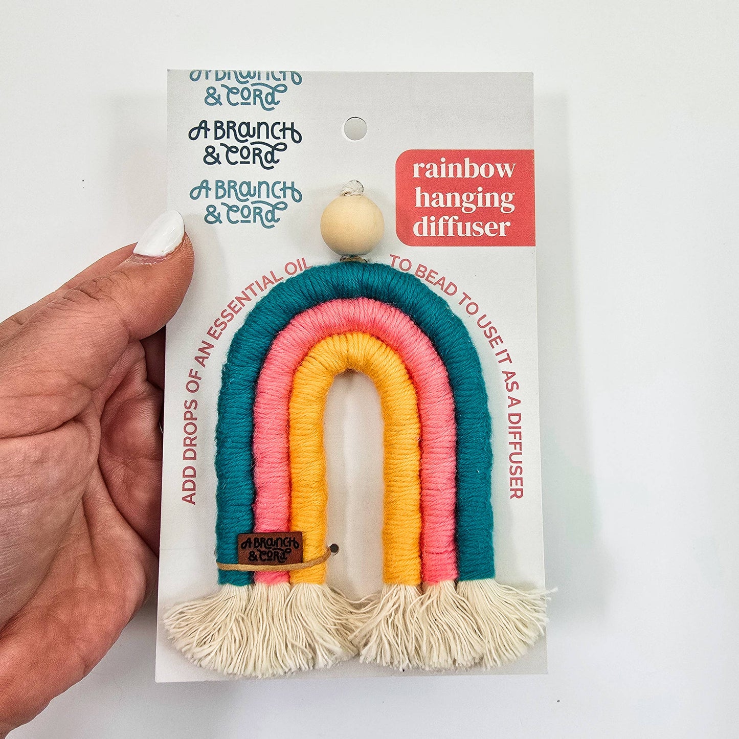 Rainbow Diffuser Keychains / Car Charms