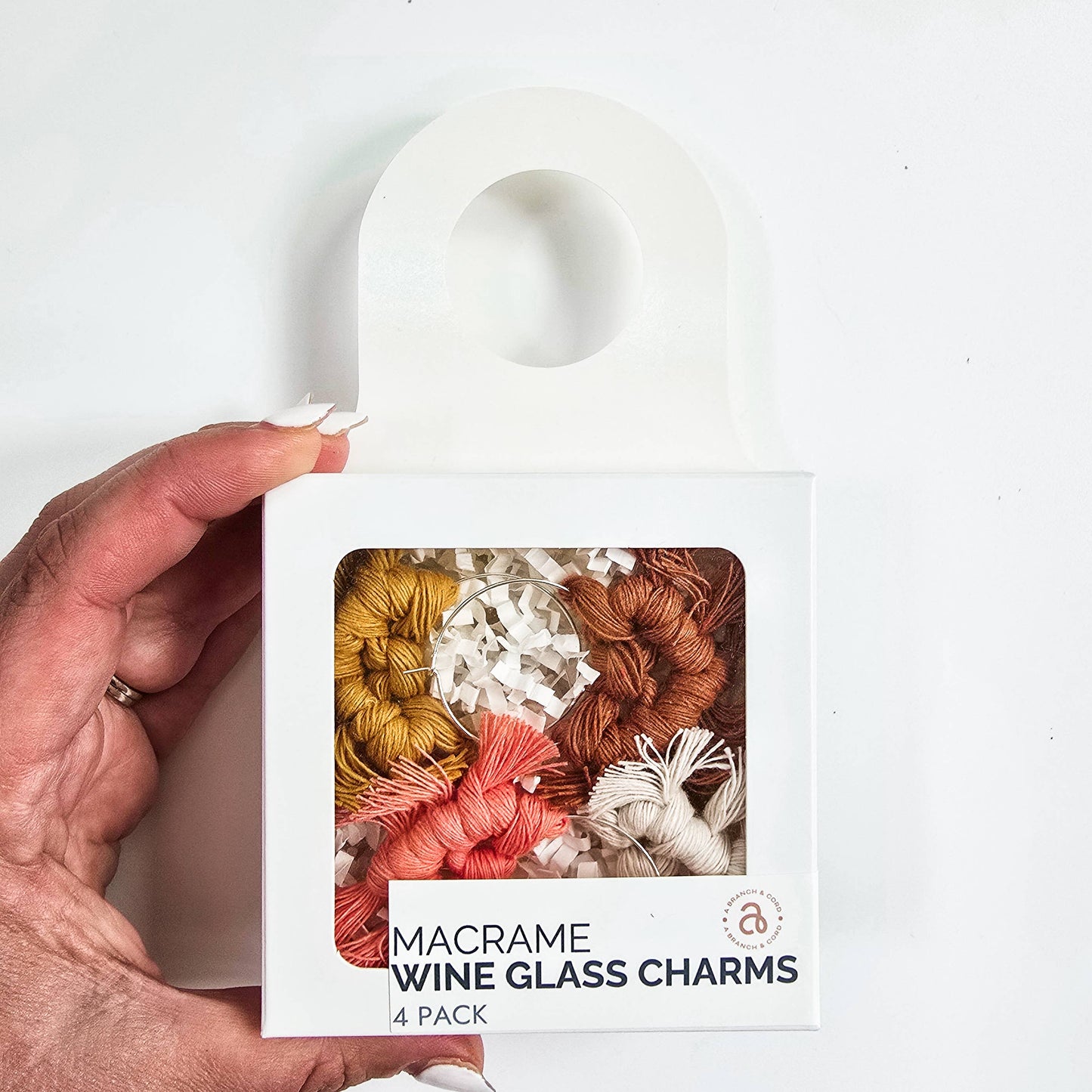 Macrame Wine Glass Charms/ Glass Tags/ Charm Set