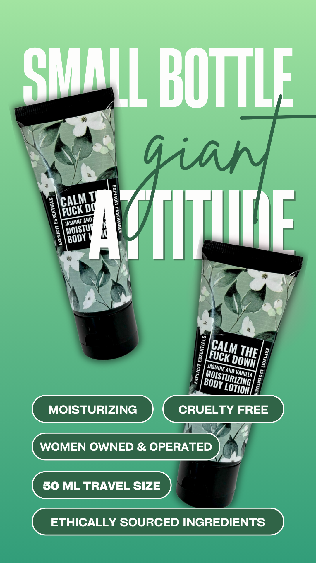 Calm The Fuck Down - 2oz Mini Lotion