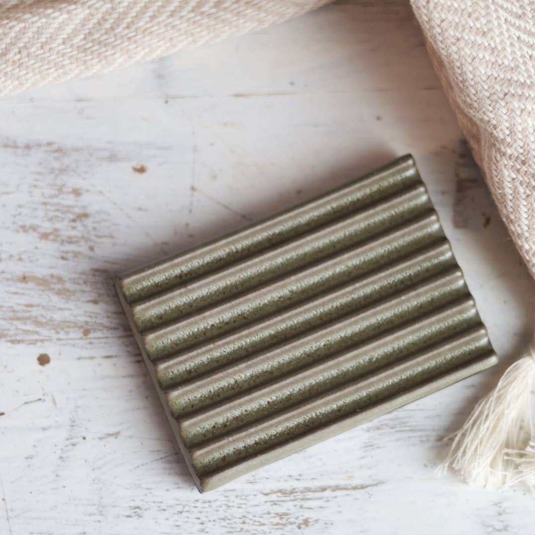 Soap Dish | Sage Green | handmade pottery