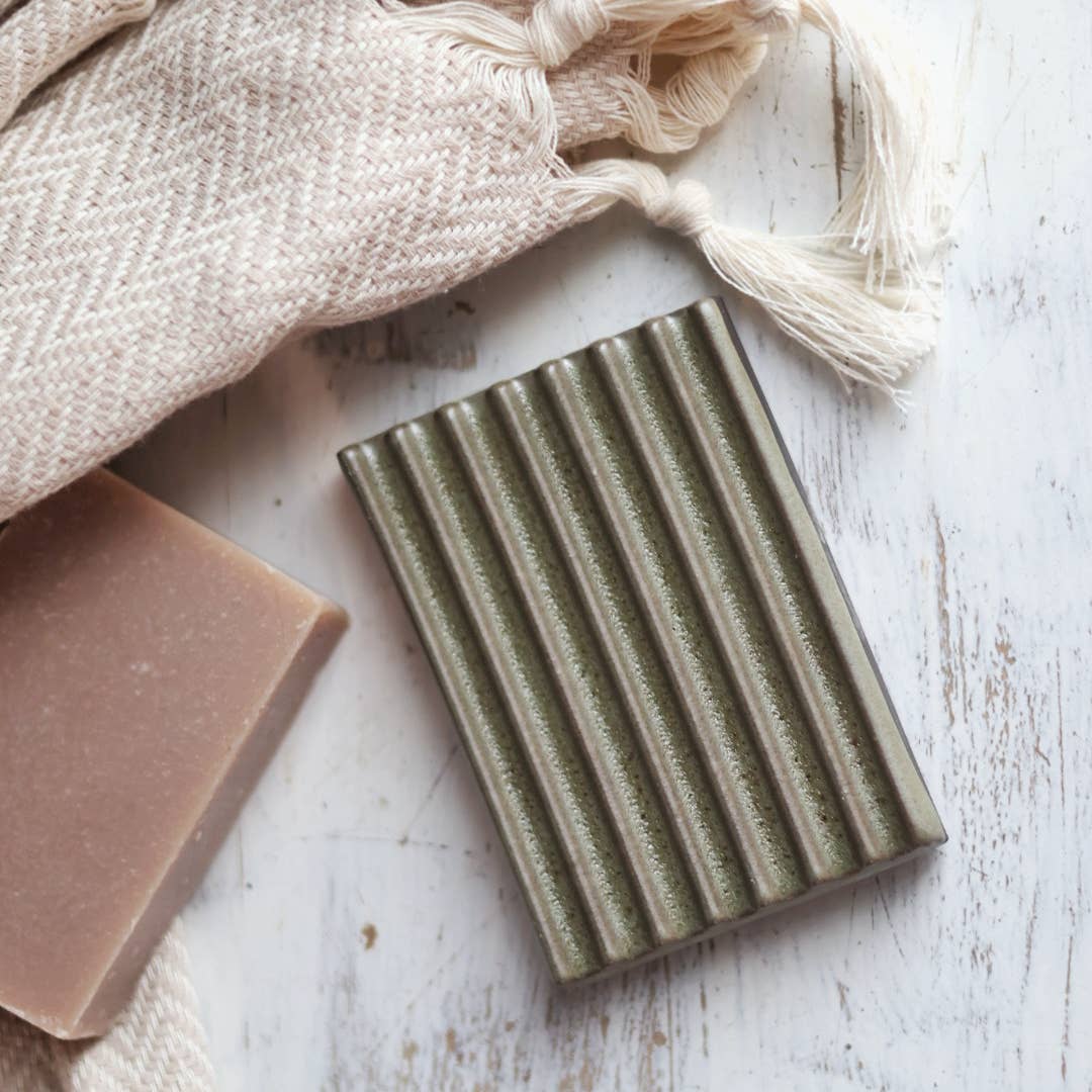 Soap Dish | Sage Green | handmade pottery
