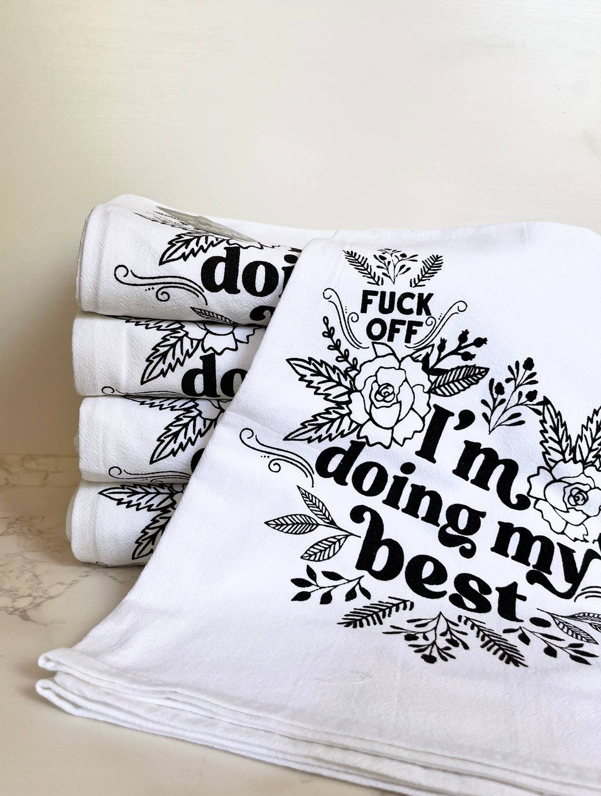 I'm Doing My Best Funny Kitchen Towel