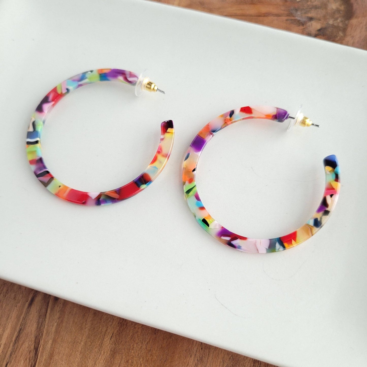 Cameron Hoops - Fiesta // Jewelry, Earrings, Gift, Best Seller
