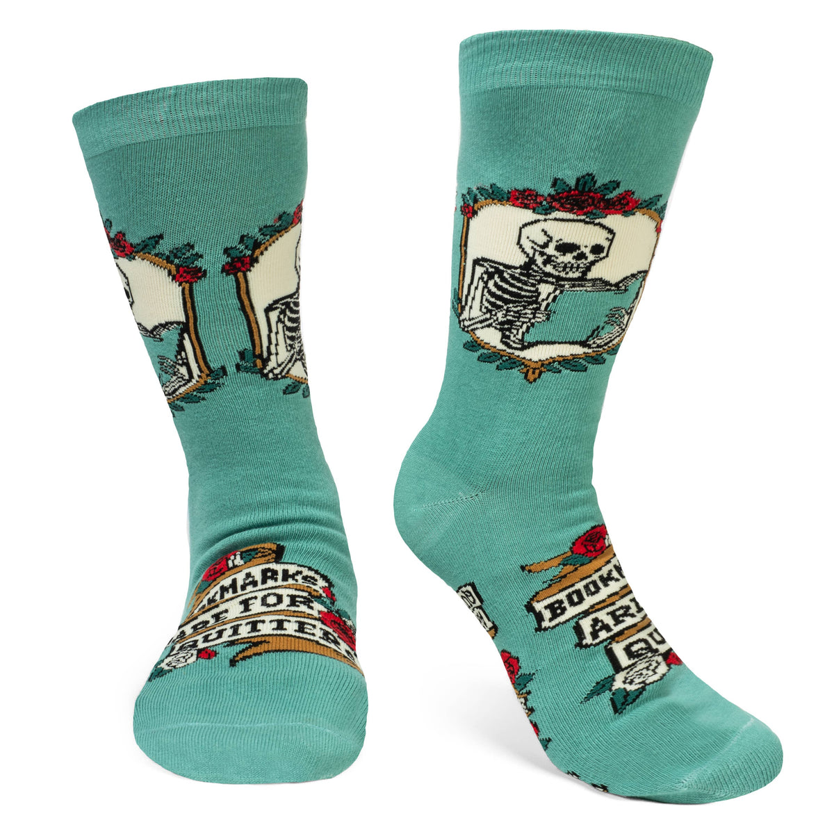 Bookmarks are for Quitters Book Socks Gift for Readers