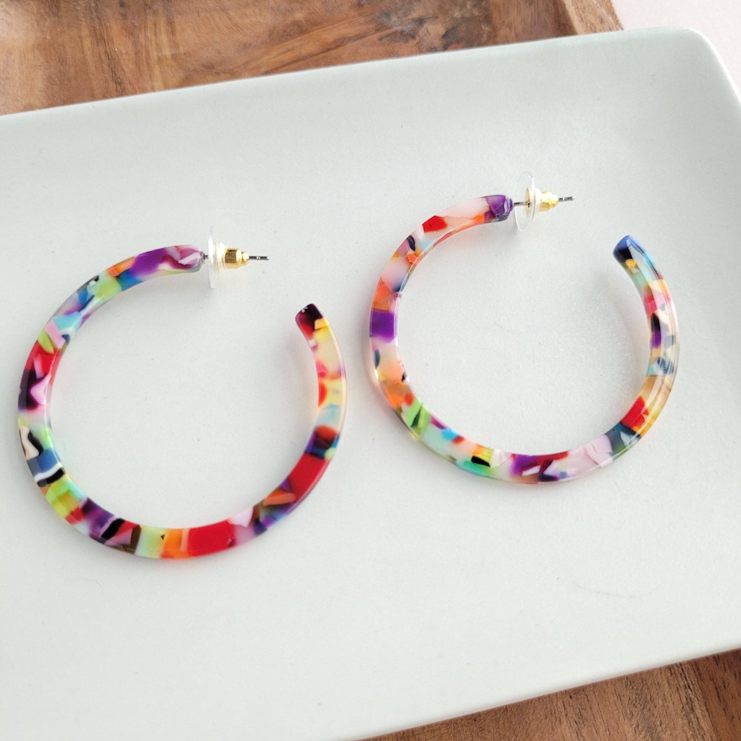Cameron Hoops - Fiesta // Jewelry, Earrings, Gift, Best Seller