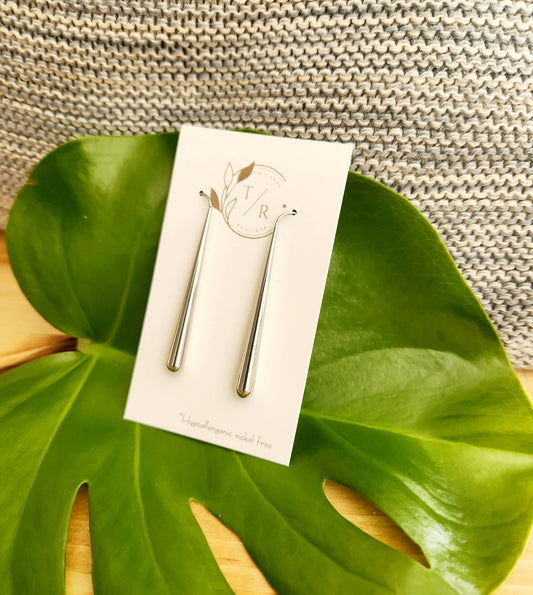 Waterdrop| Silver & Gold Minimalist Earring