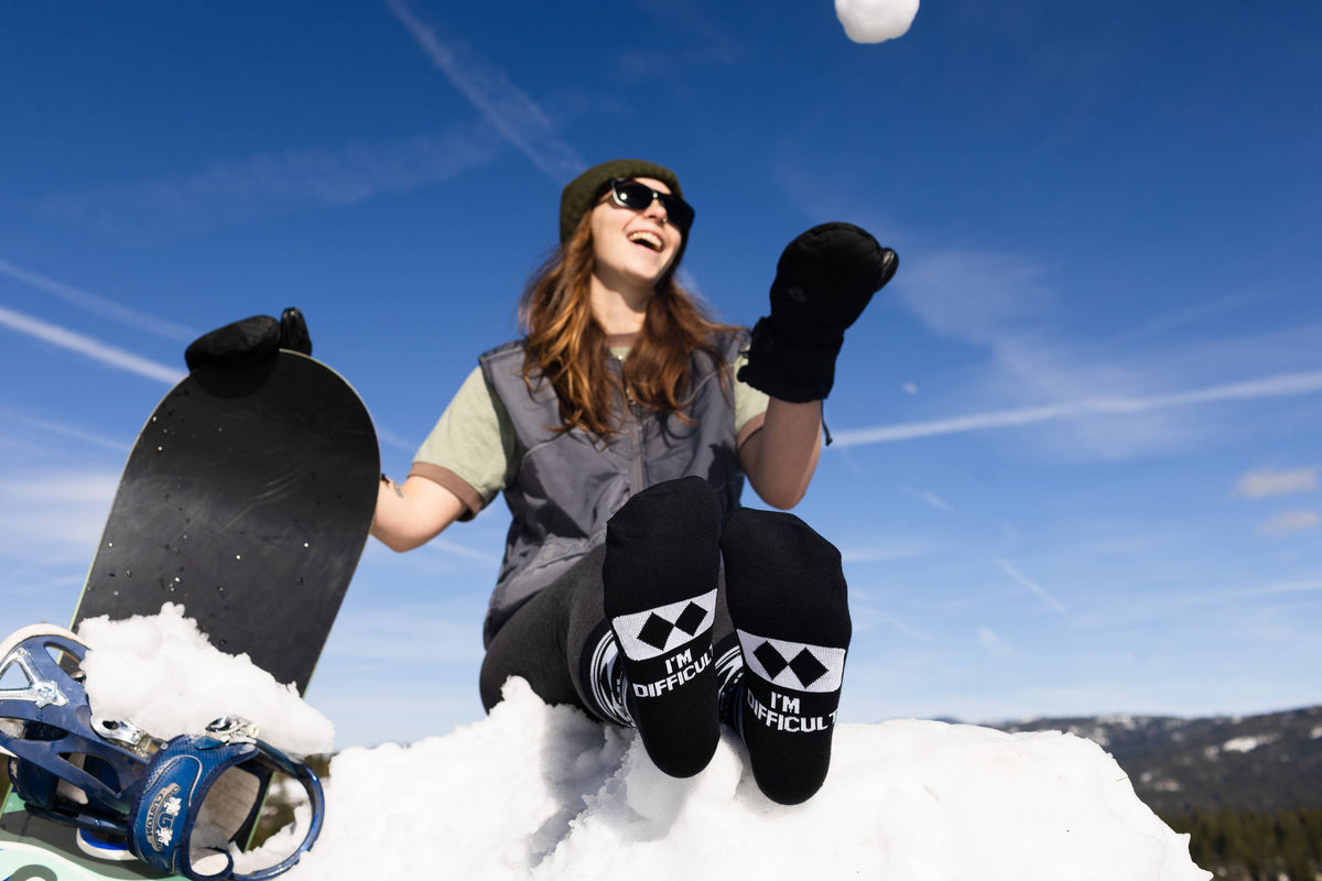 I'm Difficult Funny Ski Socks Gift for Men and Women