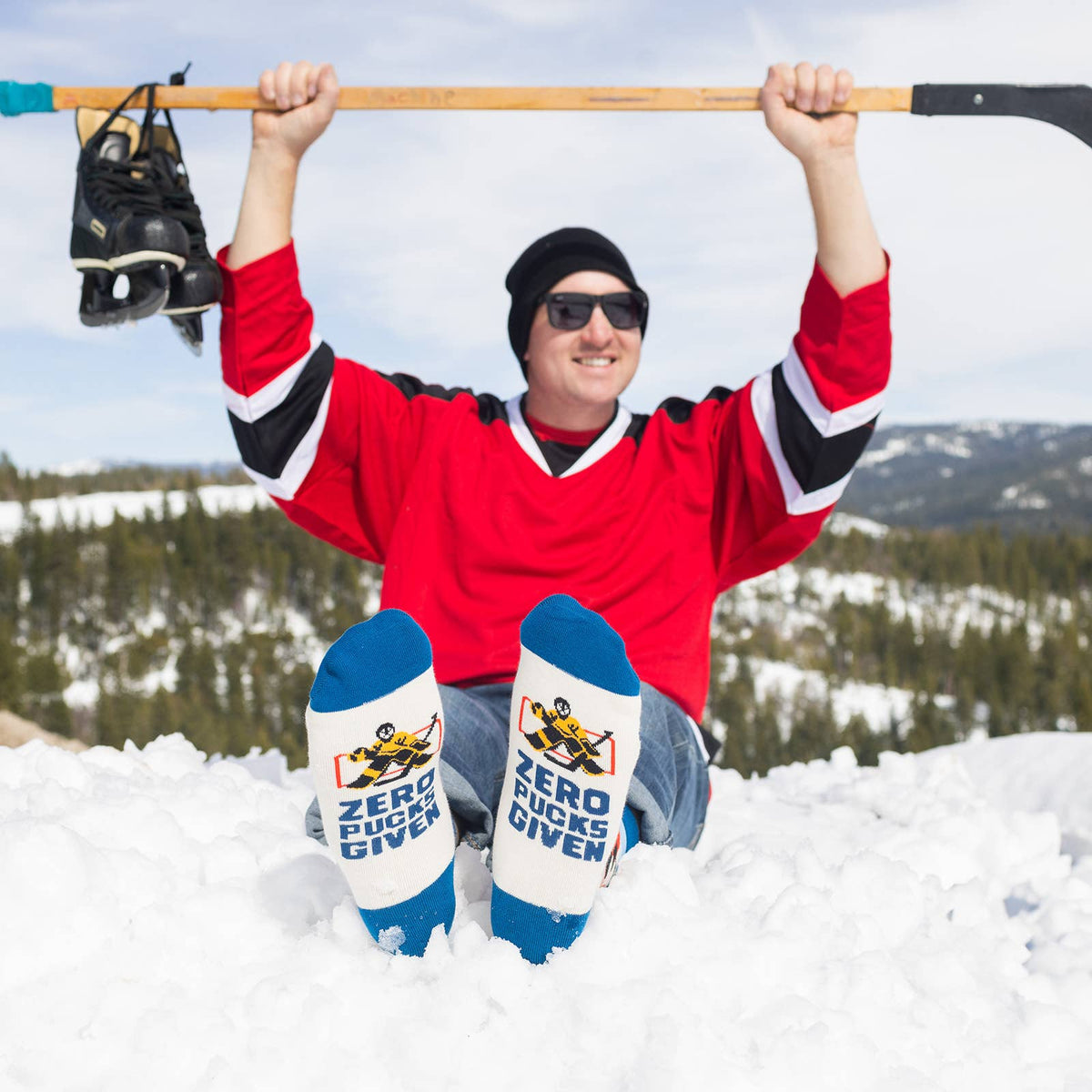 Zero Pucks Given Hockey Socks