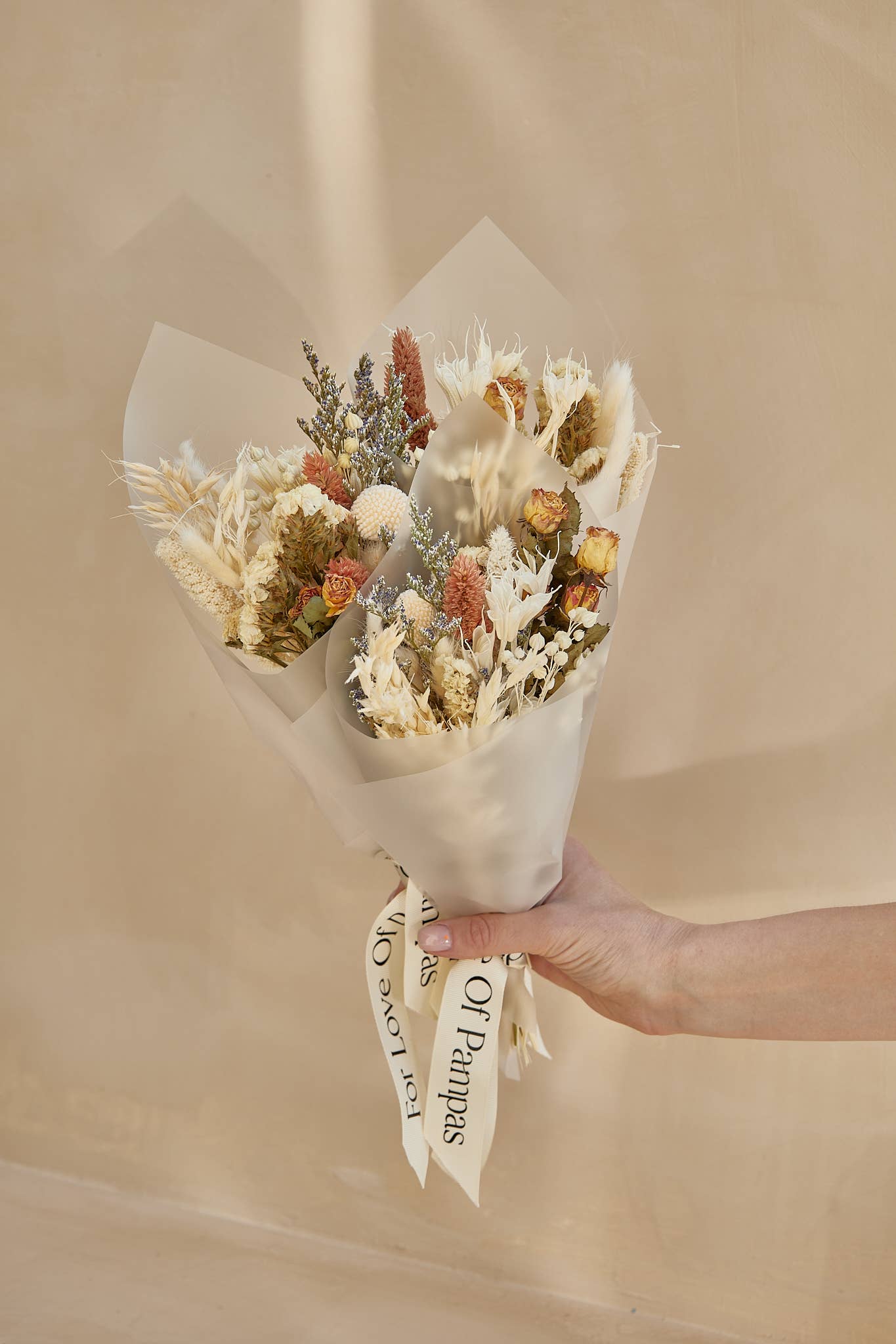 Small Dried Flower Bouquets - Pink