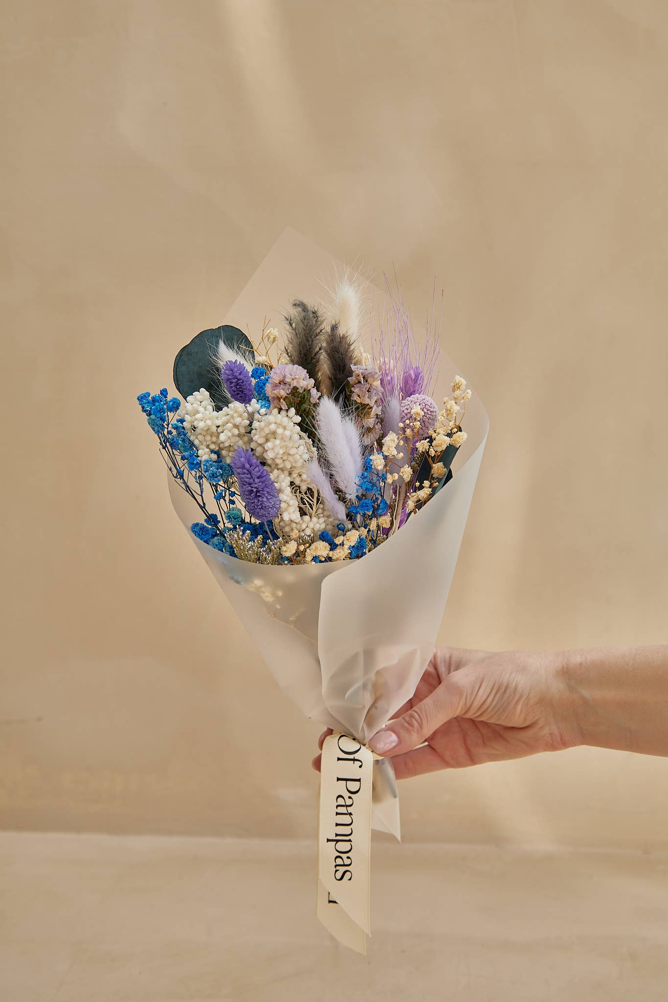 Small Dried Flower Bouquets - Pink