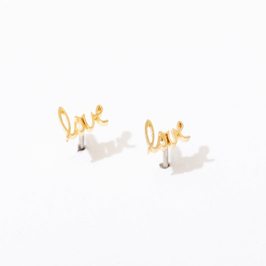 Love Stud Earrings