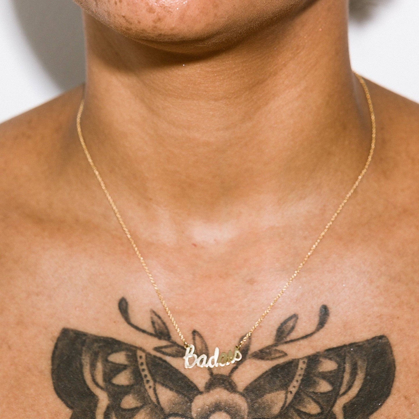 Badass Script Necklace