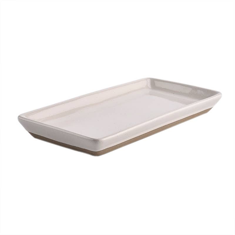 Cream Stoneware Tray - Home Decor & Gifts