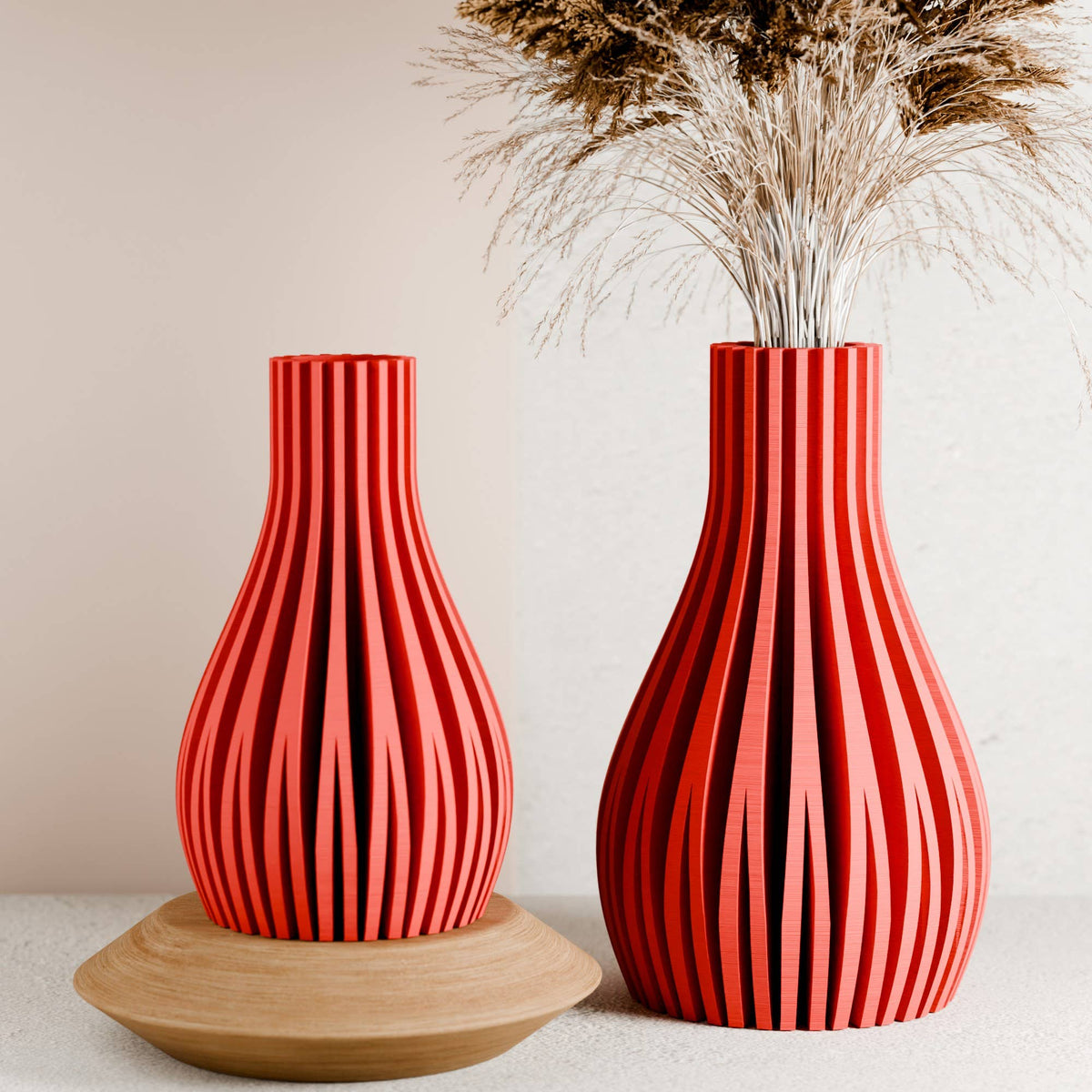 Modern Willow Vase | Red Collection