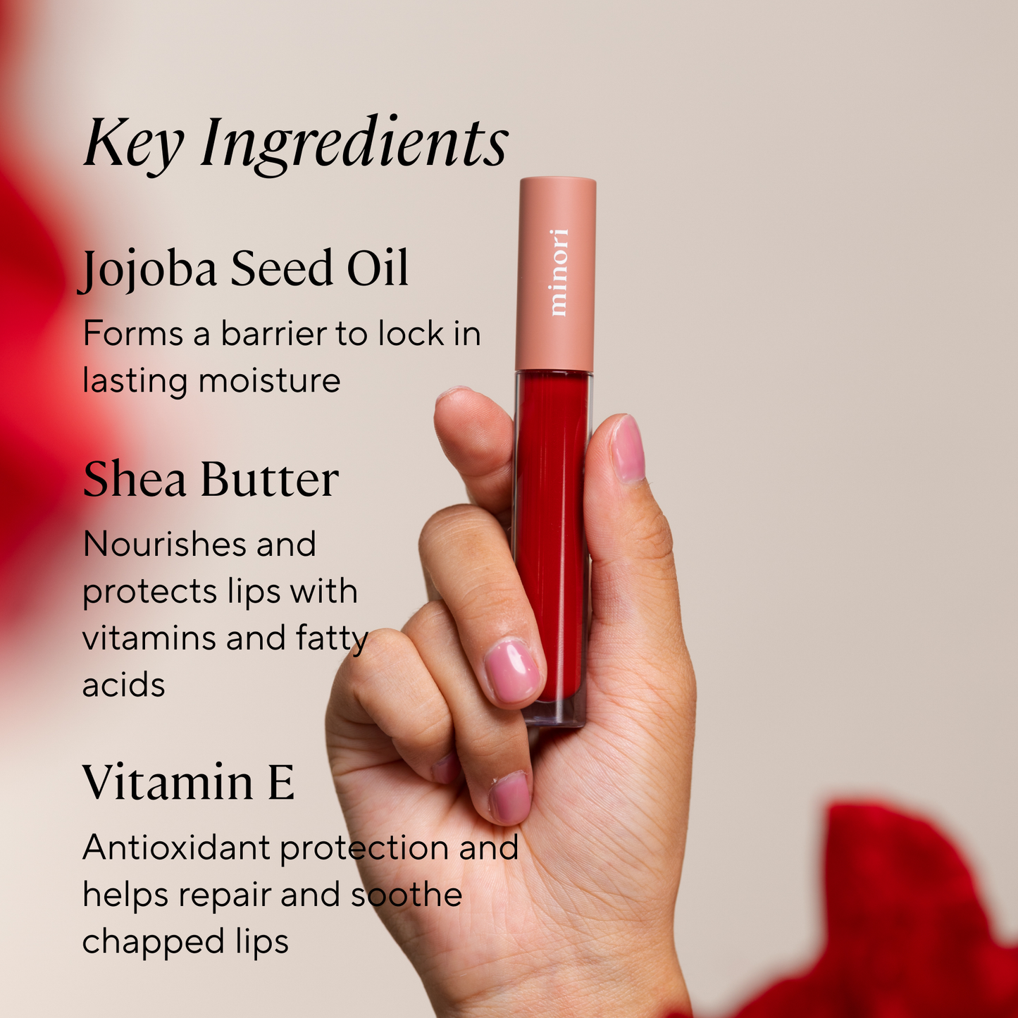 Lip Gloss — Poppy (Red)