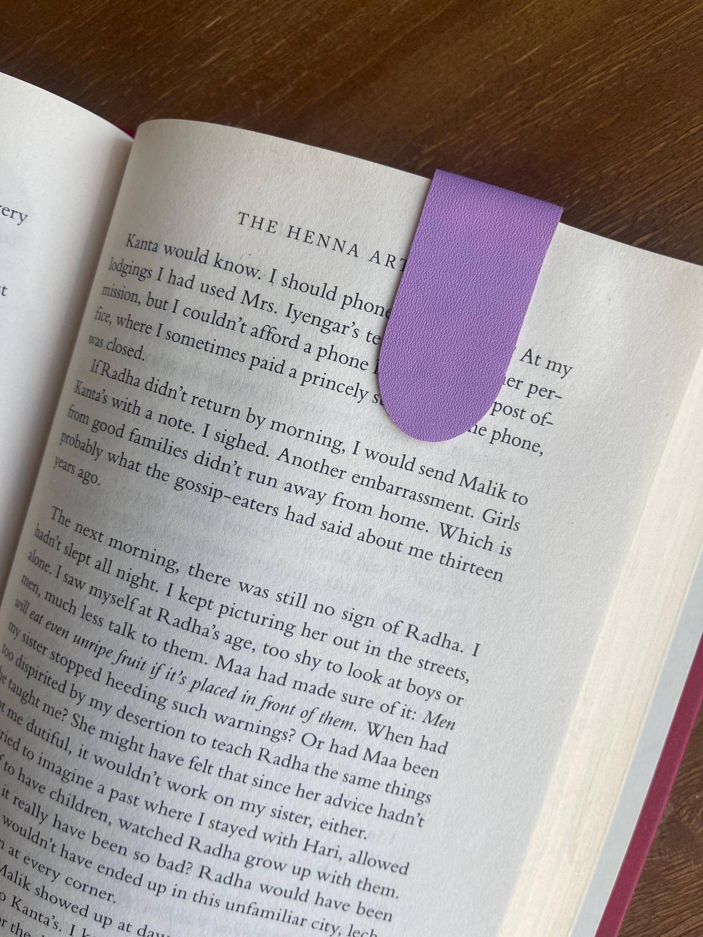 Purple Magnetic Bookmark Pair