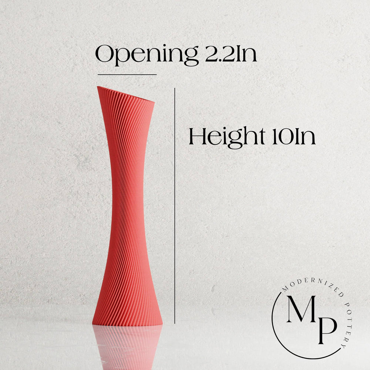 Modern Single Rose Vase | Red Collection
