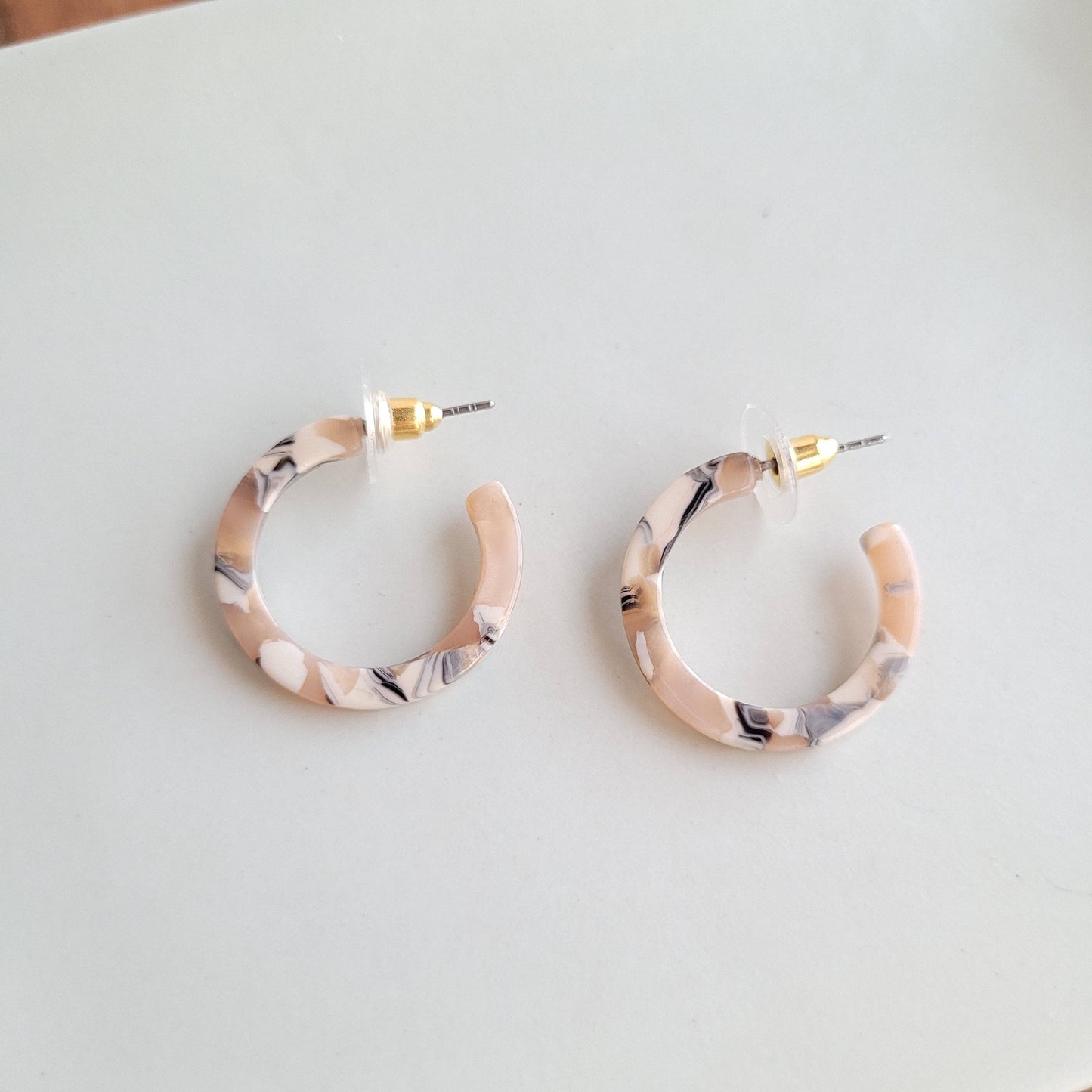 Cam Mini Hoops - Sandstone // Jewelry, Earrings, Fall