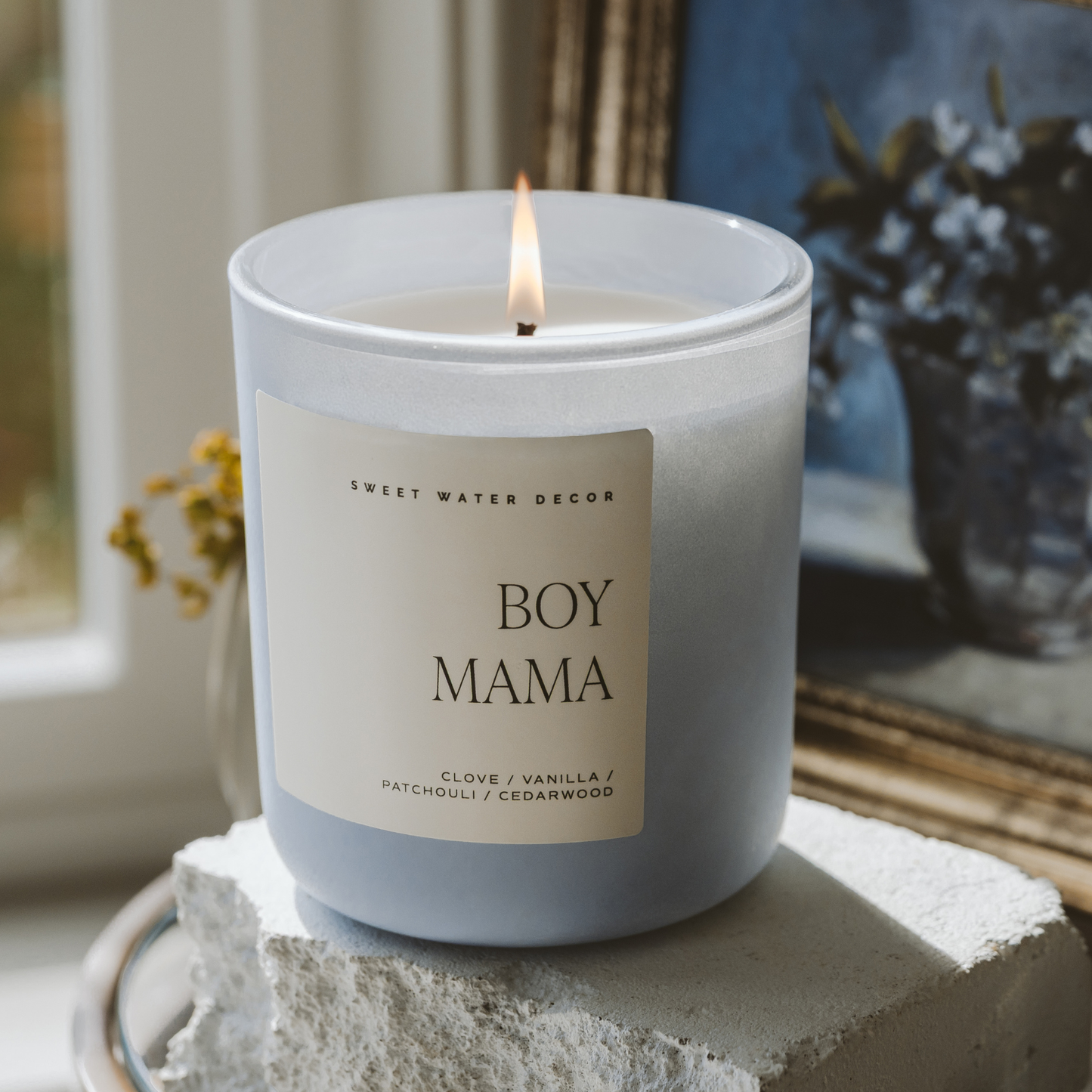 Boy Mama 15 oz Soy Candle, Matte Jar