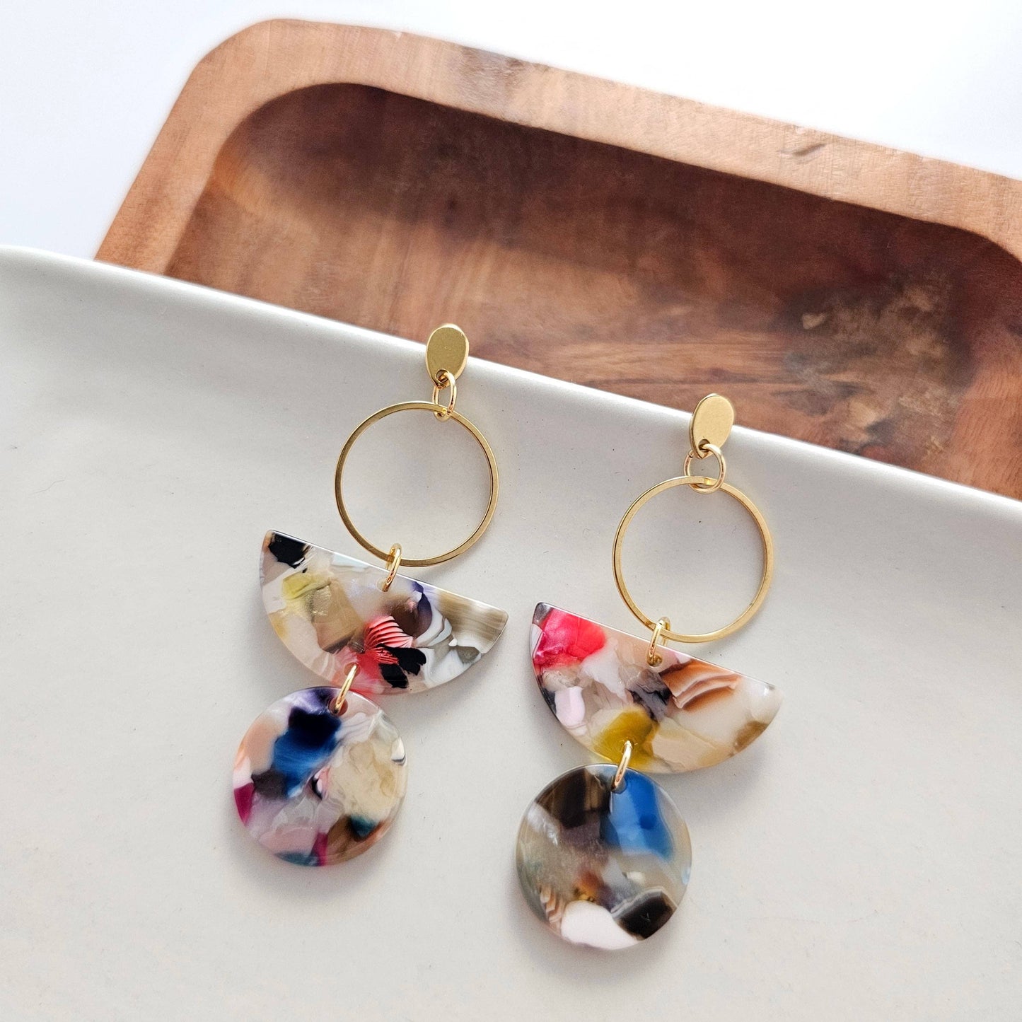 Wren Earrings - Multicolor // Jewelry, Gifts, Fall