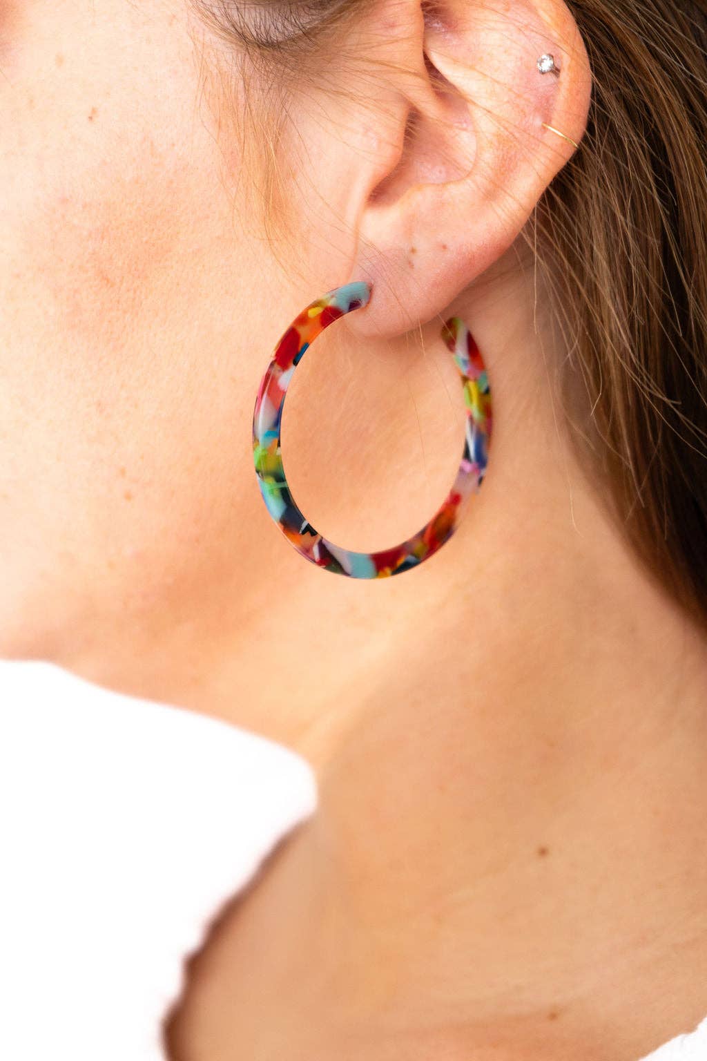Cameron Hoops - Fiesta // Jewelry, Earrings, Gift, Best Seller