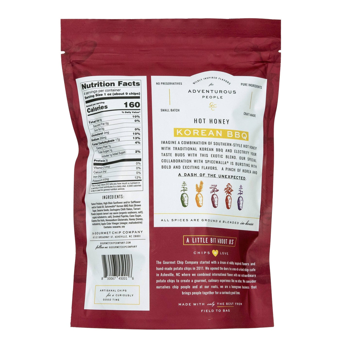Hot Honey Korean BBQ Thick Cut Potato Chips