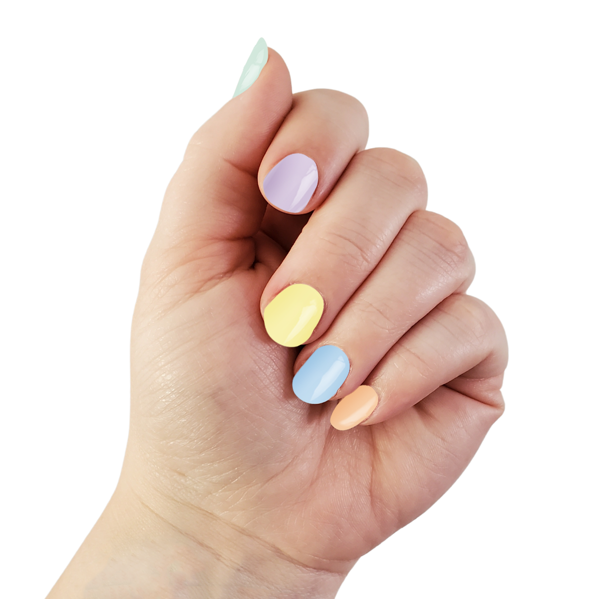 Sidewalk Chalk | Colorful Pastel Spring & Summer Nail Wrap